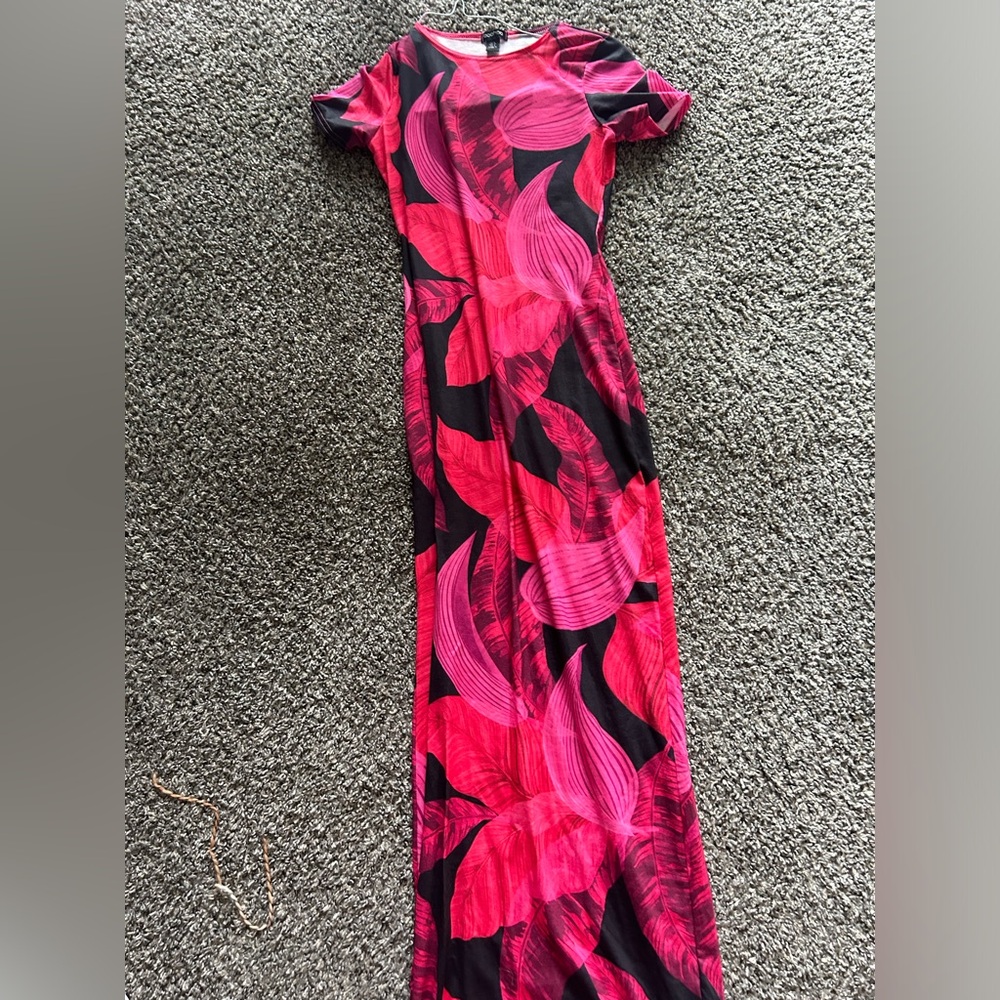 Bodycon Maxi Floral Dress